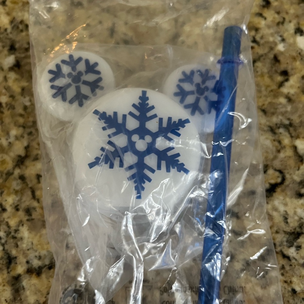 Disney Parks lighted Mickey Mouse straw New in package